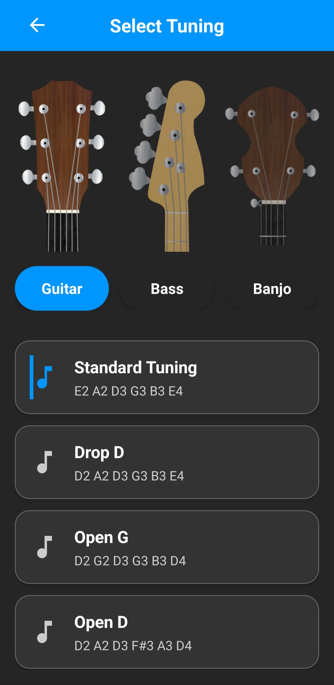 Tuning Selection